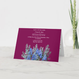 Convite para Casamento no inverno Borgonha com Blu