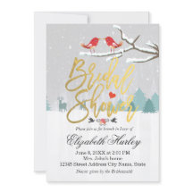 Convite para Casamento no inverno da Cena de Neve