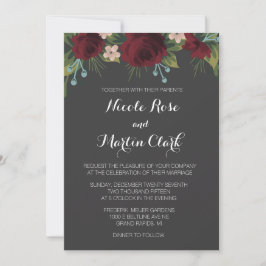 Convite para Casamento no inverno Rustic