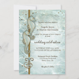 Convite para Casamento no Oceano Náutico do Mar