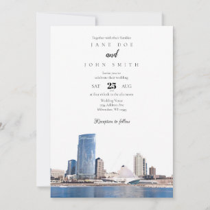 Convite para casamento no Skyline Milwaukee