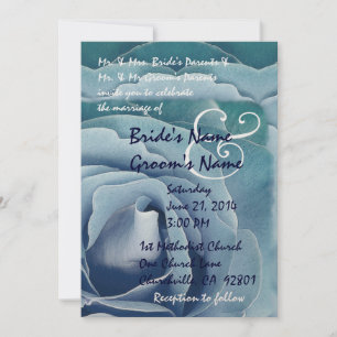 Convite para Casamento OCEAN BLUE Rosa
