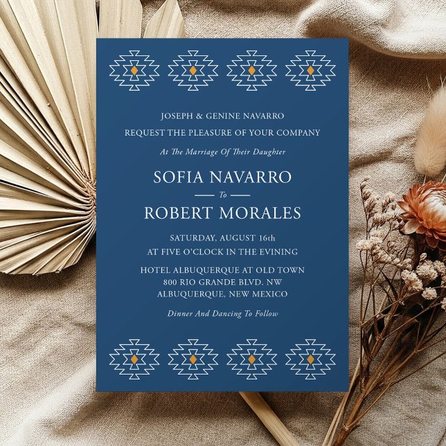 Convite Para Casamento Ocidental Com Redação Forma (Rio Rancho Wedding Invitation)