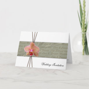 Convite para Casamento Orquídea Elegante