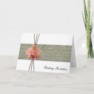 Convite para Casamento Orquídea Elegante