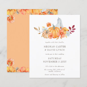Convite para Casamento outono de Abóboras Orçament