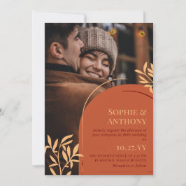 Convite para Casamento outono de Fotografia Greene