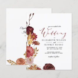 Convite para Casamento outono de outono Russo de O