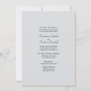 Convite para Casamento Parental da Cinza Pálida F