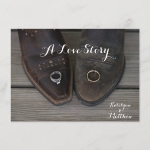 Convite para Casamento Personalizado Rustic Countr