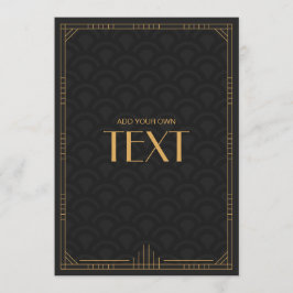 Convite para Casamento Personalizável do Vazio Art