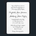 Convite para Casamento por Caligrafia com Mão<br><div class="desc">Este simples, mas elegante convite de casamento apresenta um estilo de caligrafia com letra de mão que complementará um casamento de qualquer tema. Você não pode errar com esse convite de casamento elegante e subestimado. Personalize a cor de fundo para corresponder ao seu tema de casamento, ou fique com branco...</div>