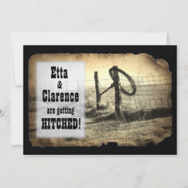 Convite para Casamento Poste de Hitching