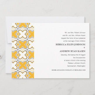 Convite para Casamento Quatrefoil