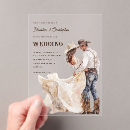Convite para Casamento Ranch Ocidental