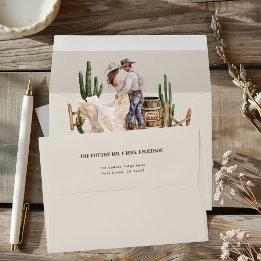 Convite para Casamento Ranch Ocidental