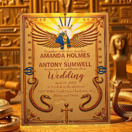 Convite para Casamento Real Egípcio