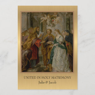 Convite para Casamento Religioso Católico Tradici