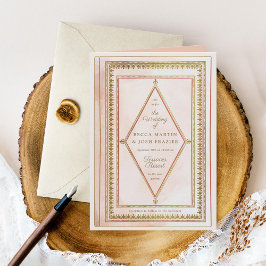 Convite para Casamento Romântico de Livro Anônimo