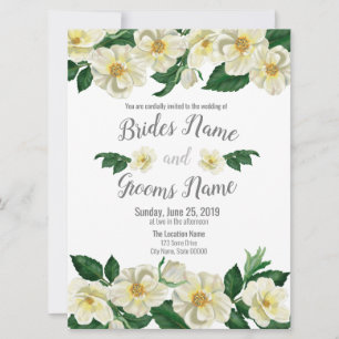 Convite para casamento, Rosas do país
