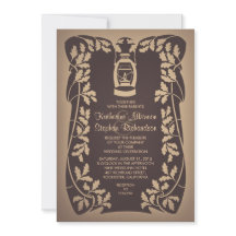 Convite para Casamento Russo da Árvore Lanterna