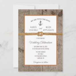 Convite para Casamento Russo da Corda Dockside