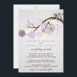 Convite para Casamento Russo das Flores Lilac e Cr<br><div class="desc">Chique das Flores de Taupe e Creme Convite para Casamento Lindas ilustrações de flores de lilás e creme com ornamentos e flocos de neve balançando e balançando sobre fundo canvas. Este convite é perfeito para primavera e casamentos no inverno. Este convite está disponível em várias cores.</div>