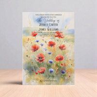 Convite para Casamento Russo Polonês com Aquarela