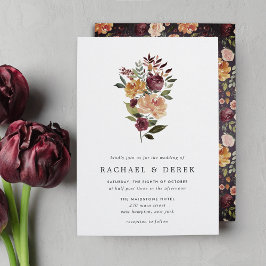 Convite para Casamento Rustic Bloom