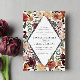 Convite para Casamento Rustic Bloom
