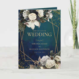 Convite para Casamento Rustic Floral Greenery Coun
