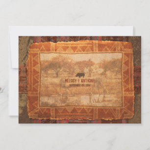 Convite para Casamento Safari Africano