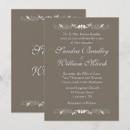 Convite para Casamento Sandstone