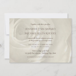 convite para casamento simples e elegante de marfi