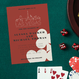 Convite para Casamento Skyline em Las Vegas