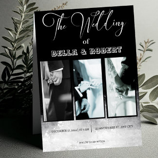 Convite para Casamento Sofisticado Elegante Branco