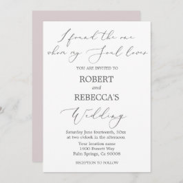 Convite para Casamento Suave e Elegante