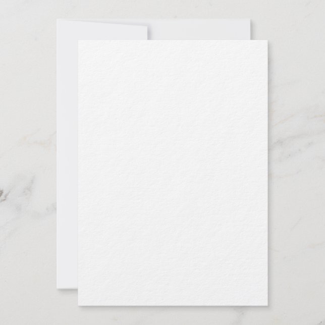 Convite para casamento ultra-espesso de 7" x 5" (Frente)