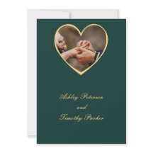 convite para casamento verde