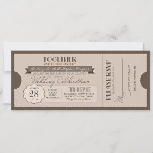 convite para casamento vintage