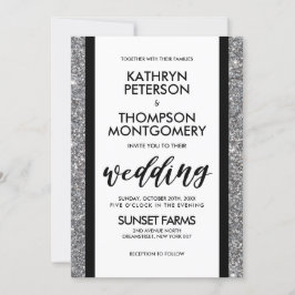 Convite para Casamento vintage de Lata de Prata El