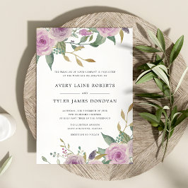 Convite para Casamento Violet & Sage
