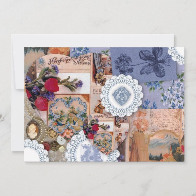 Convite para Casamento Vitoriano (Frente)