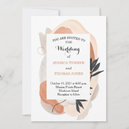 Convite para Casamento Wabi Sabi Watercolor