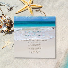 Convite para Casamento White Beach