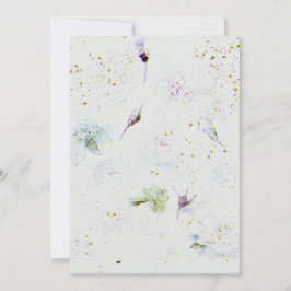 Convite para casamentos de flores no texto de pape