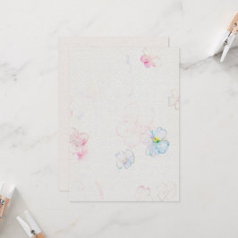 Convite para casamentos de flores no texto de pape