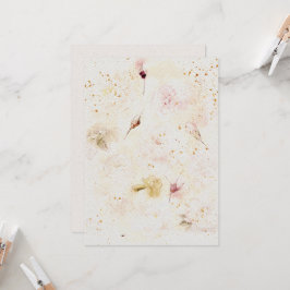 Convite para casamentos de flores no texto de pape