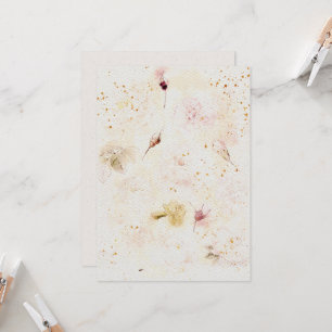 Convite para casamentos de flores no texto de pape