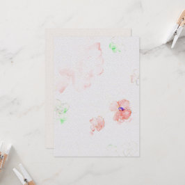 Convite para casamentos de flores no texto de pape